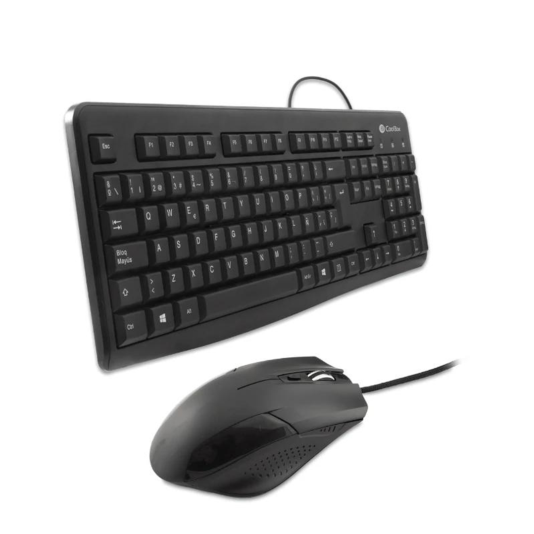 Coolbox Kit Teclado + Raton USB con cable 2