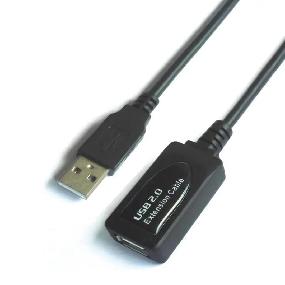 Aisens Cable USB 2.0 ProlongadorA/M-A/H, Negro, 5m 1