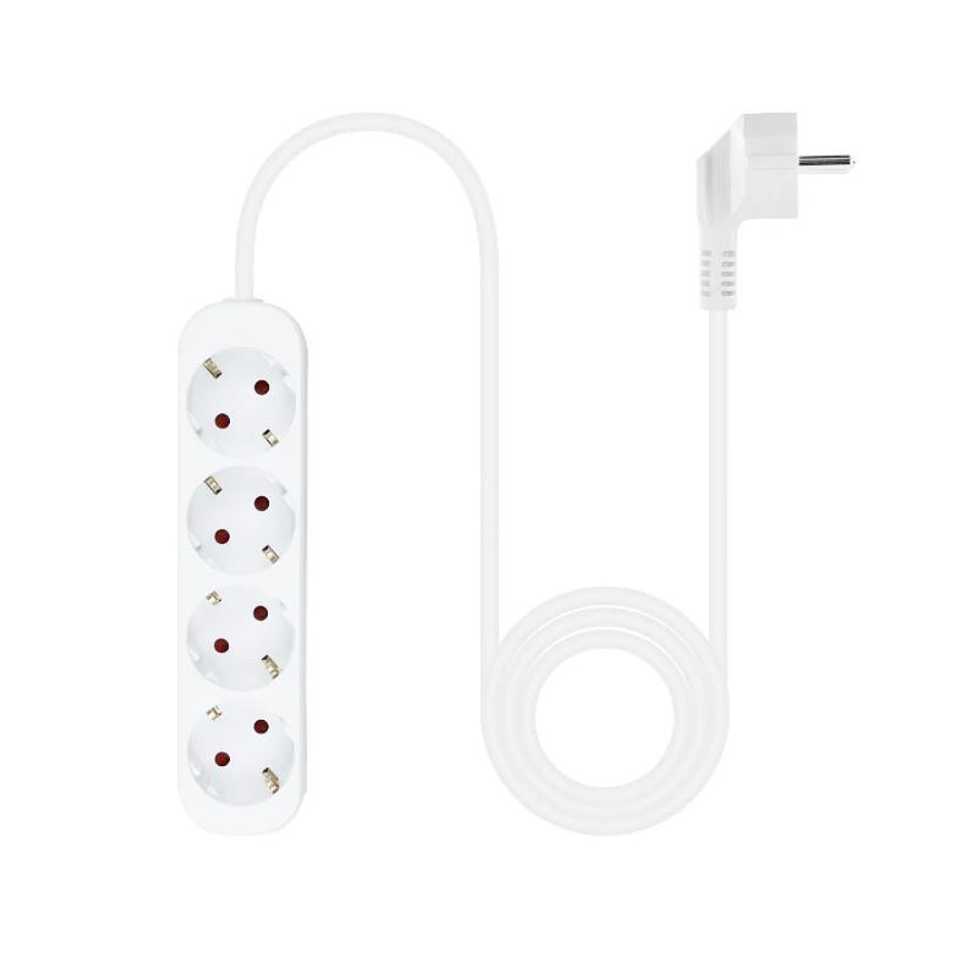 Nanocable Regleta de Enchufes 4 Tomas 1.4 m Blanco 2