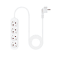 Nanocable Regleta de Enchufes 4 Tomas 1.4 m Blanco - Thumbnail 2