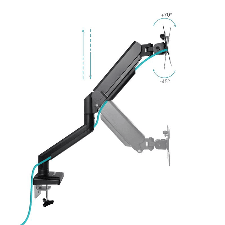 Tooq Soporte mesa DB1334TNR-B 1 brazo 13-34