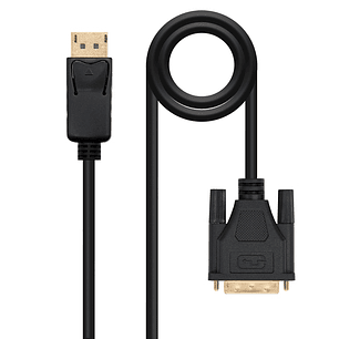Nanocable Cable Conversor DP a DVI 1 M Negro