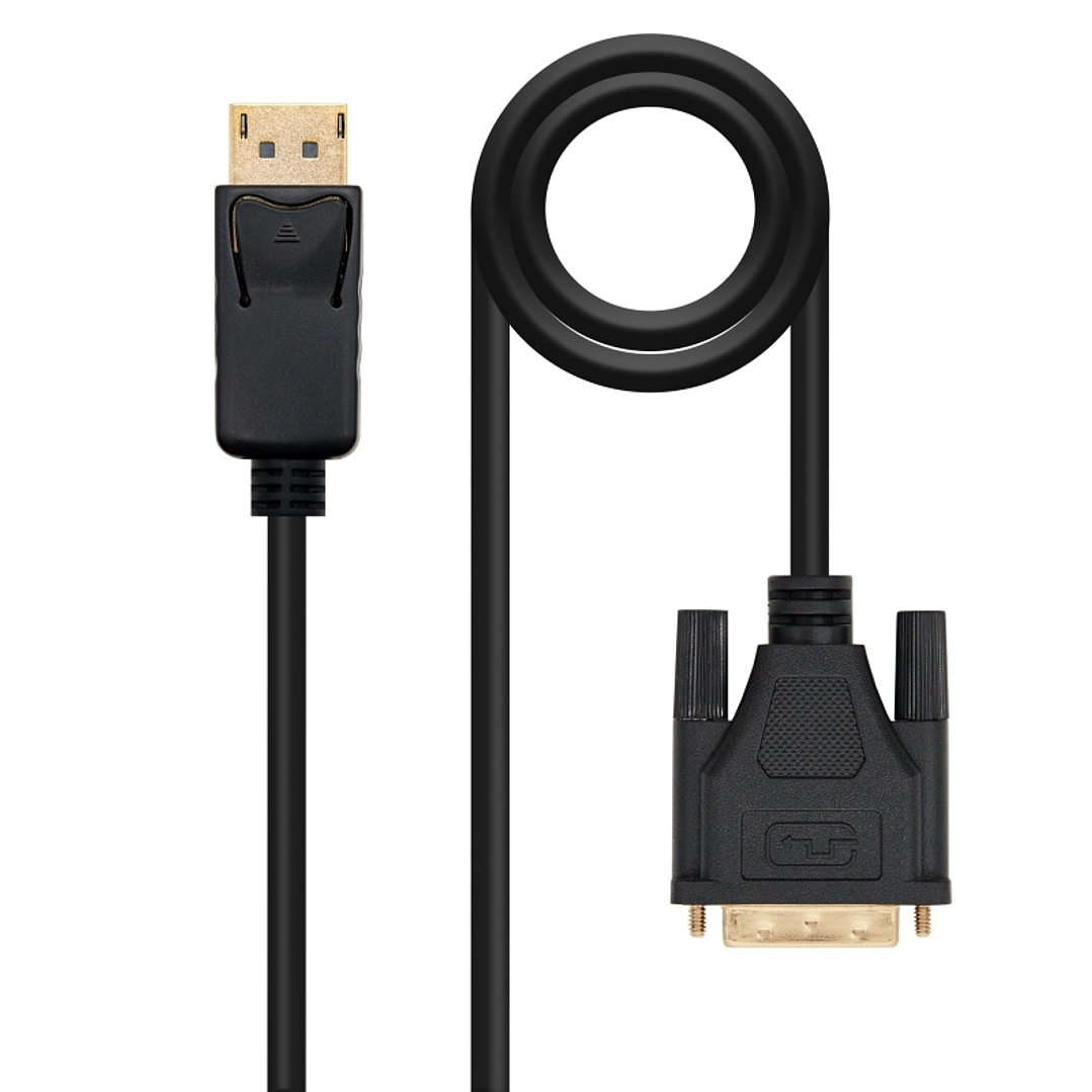 Nanocable Cable Conversor DP a DVI 1 M Negro 1