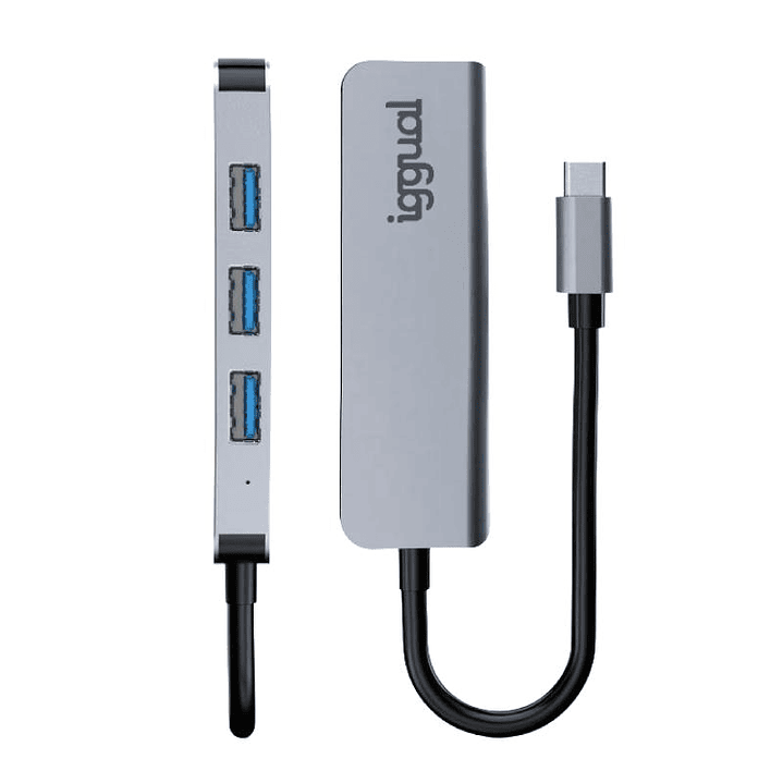 iggual Hub USB 3.0 tipo C x 4 puertos USB-A 3.0 3