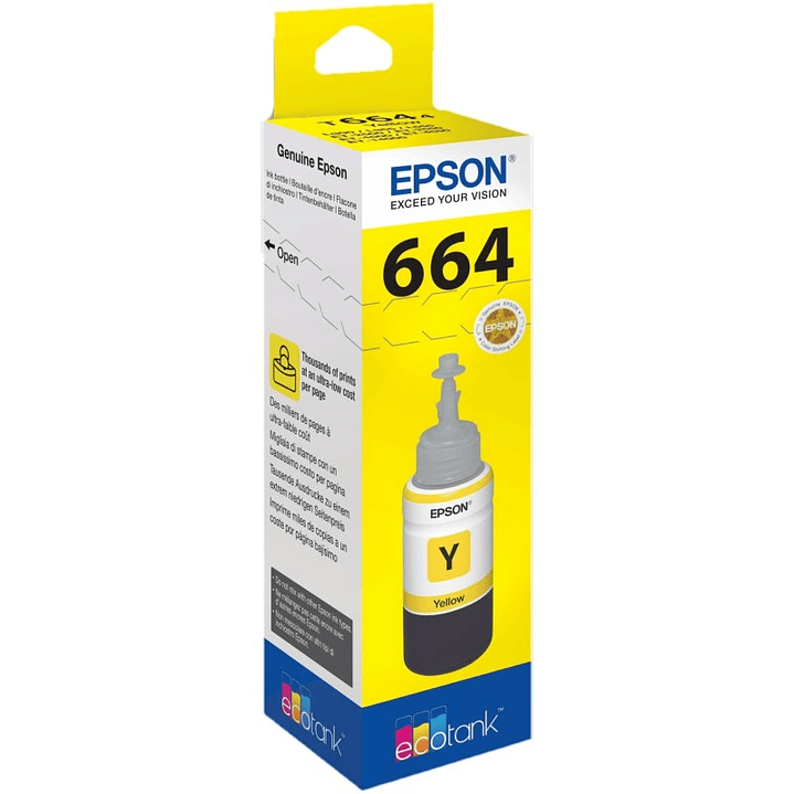 Epson Botella Tinta Ecotank T6641 Amarillo 1