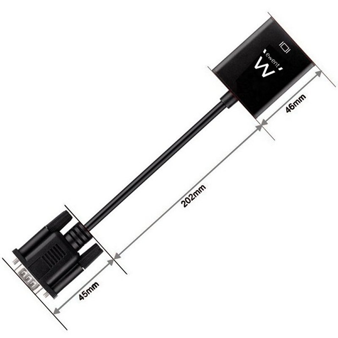 EWENT EW9866 Adaptador Vga/Hdmi con Audio 3