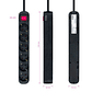 Nanocable Regleta 6 tomas con interruptor Negro - Miniatura 2