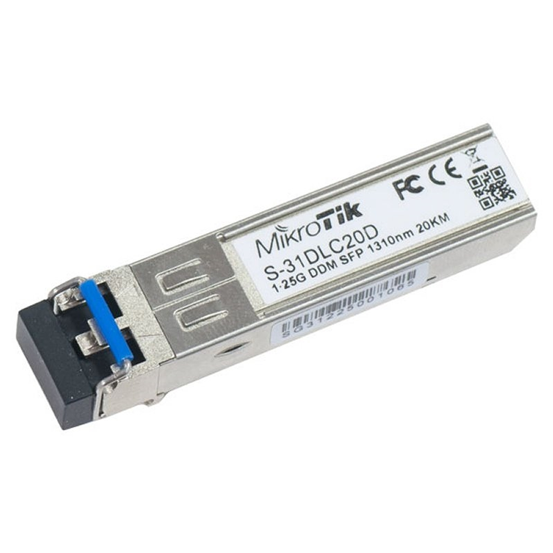 MikroTik S-31DLC20D Modulo SFP Mono Modo 20Km 1