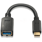 Nanocable Cable USB 3.1 Gen1 3A, USB-C/M-A/F, 15cm - thumbnail 1