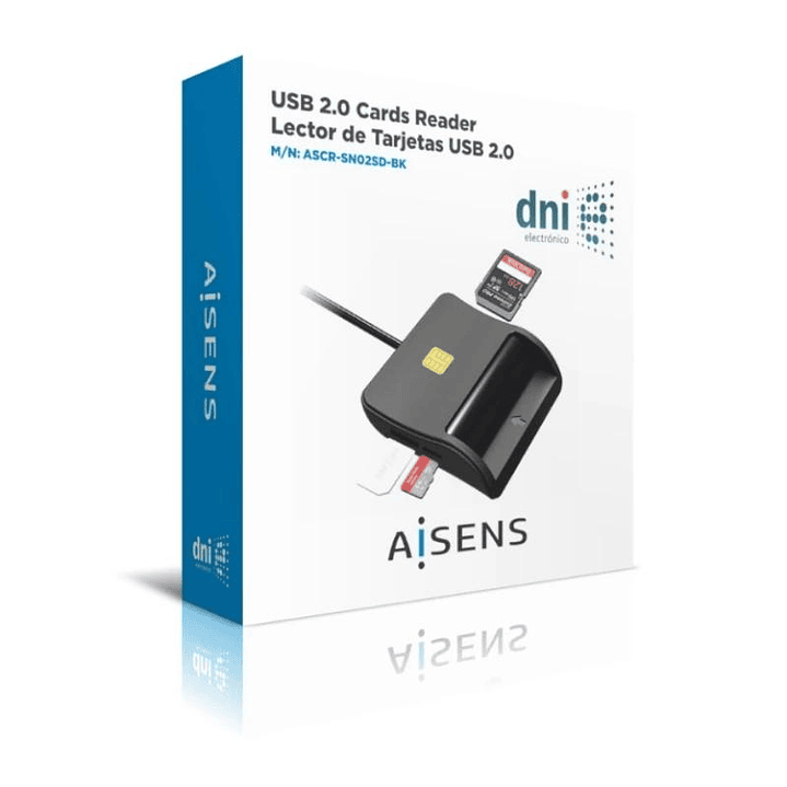 Aisens Lector DNI SIM SD MSD MMC RS-MMC MMC Micro 4