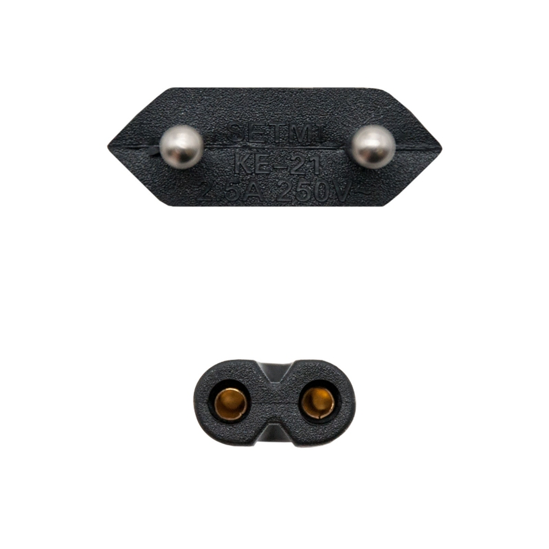 Nanocable Cable Alim. forma 8 CEE7/16/M-C7/H, 1.5m 3