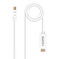 Nanocable Cable Conversor Mini DP/ HDMI 2 M Blanco - vignette 1