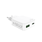 Celly Cargador  1 Usb-C 1 Usb- A 45w - vignette 1