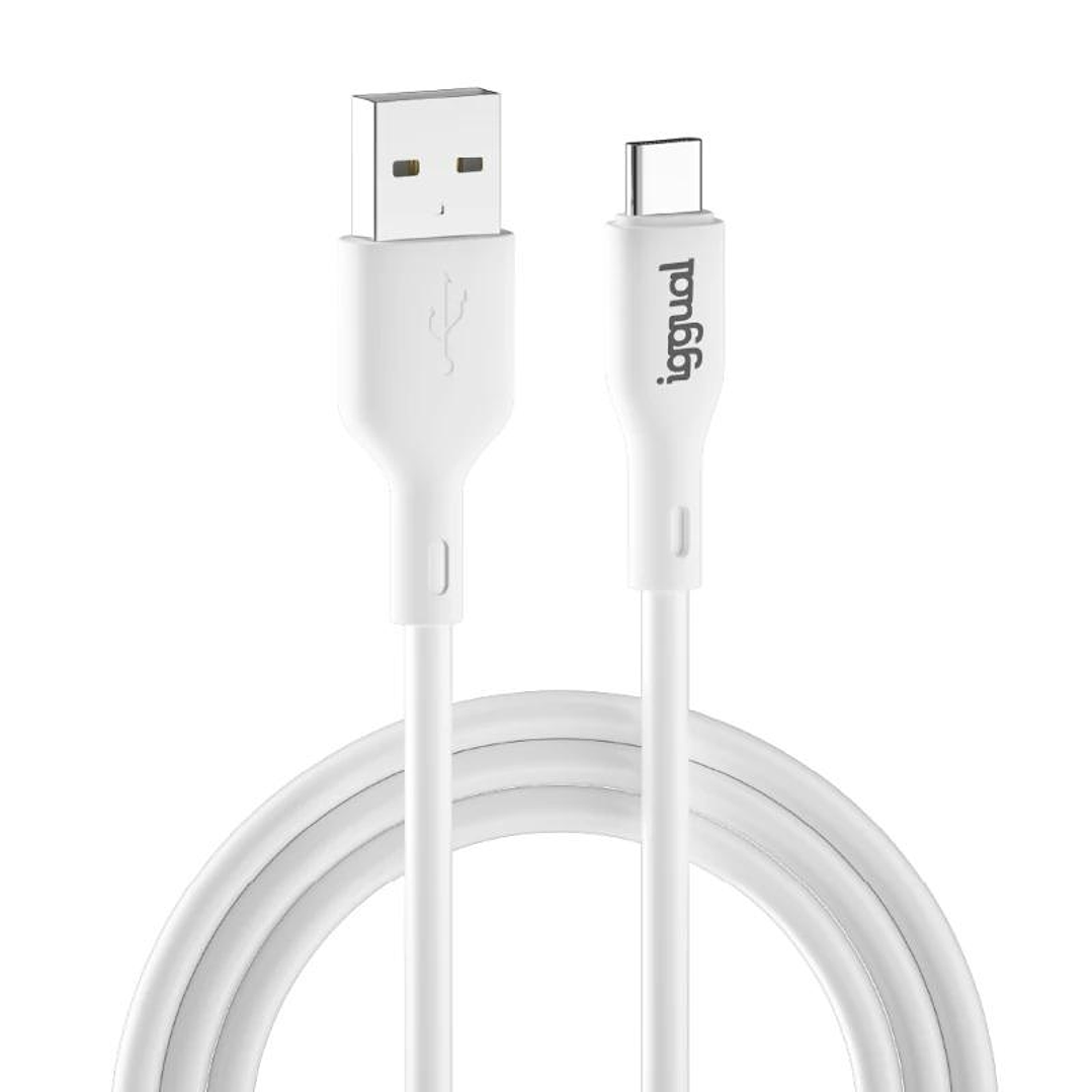 iggual cable USB-A/USB-C 100 cm blanco 1