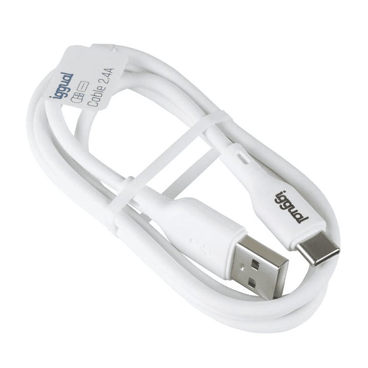 iggual cable USB-A/USB-C 100 cm blanco 2