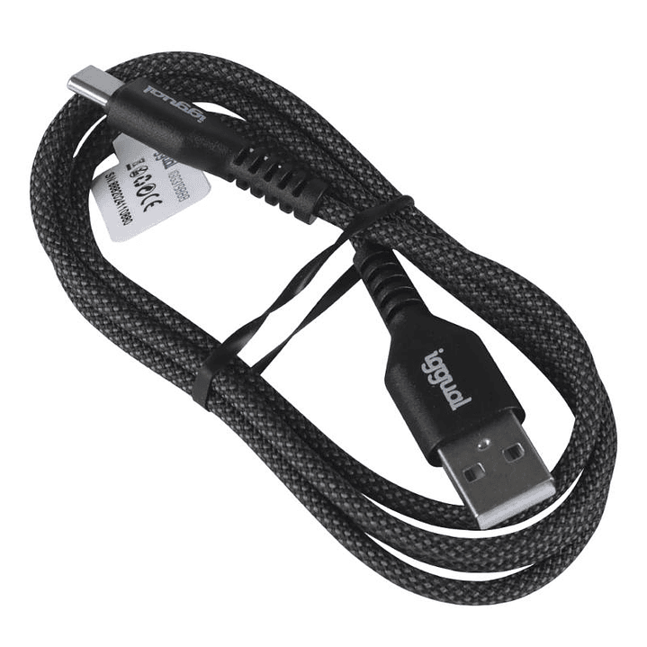 iggual Cable USB-A a tipo C 3A 100 cm trenzado 2