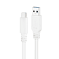 Nanocable Cable USB 3.1 Gen2 USB-C/A 0,5 M Blanco - Thumbnail 2