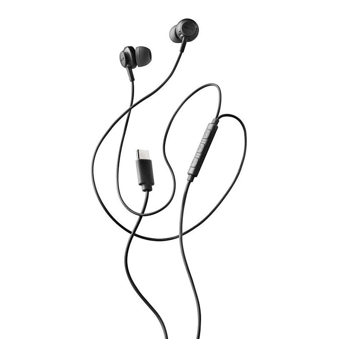 NGS Auricular Negro Estéreo USB-C Con Cable 1