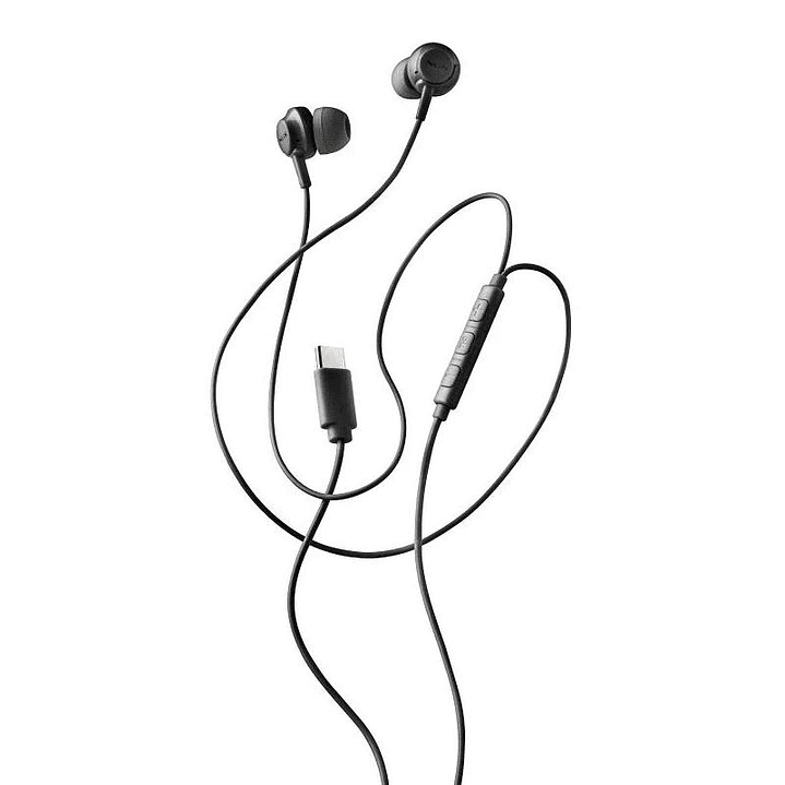 NGS Auricular Negro Estéreo USB-C Con Cable 1