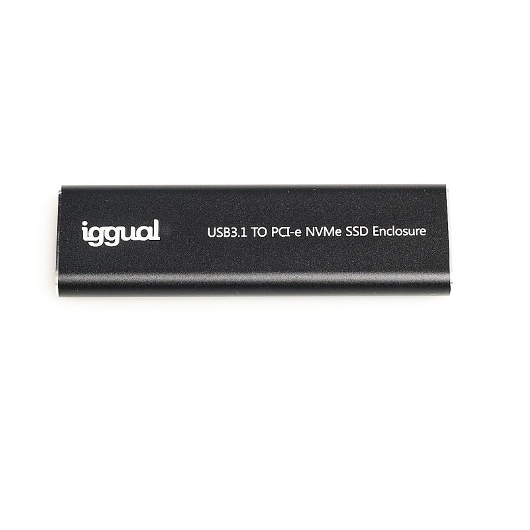 iggual Caja externa USB-C 3.1 SSD M.2 NVMe y SATA 1