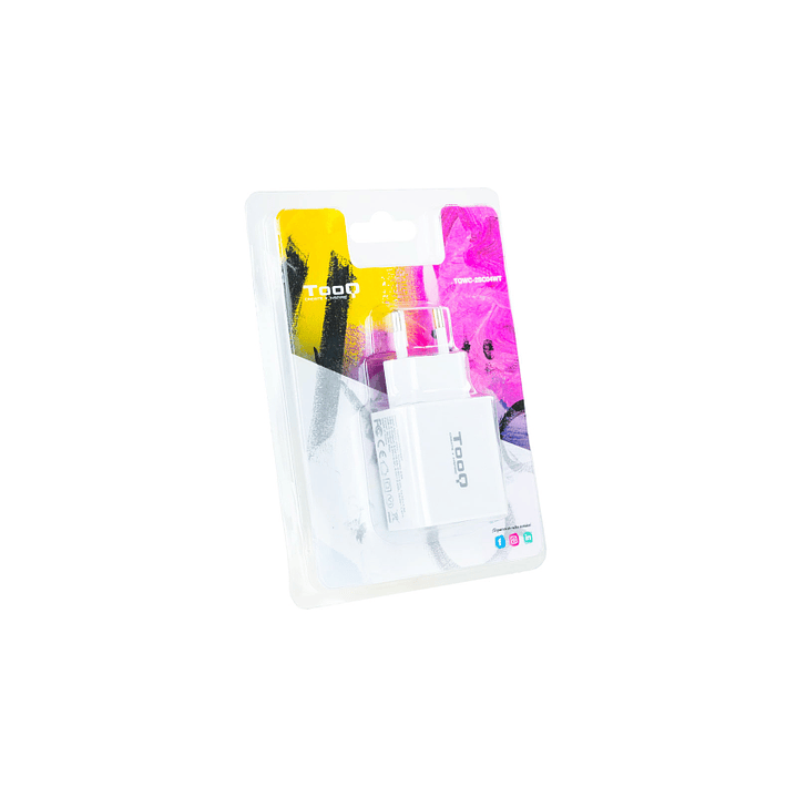 Tooq Cargador de pared doble USB-C PD+ USB A 2