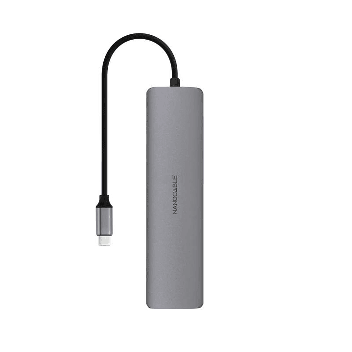 Nanocable Hub 8en1 USB-A+USB-C+HDMI+USB-C PD+Jack 2