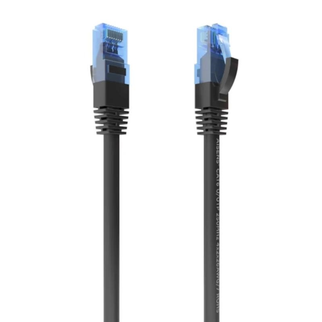Aisens Cable RJ45 CAT.6 UTP AWG26 CCA Negro 30cm 1