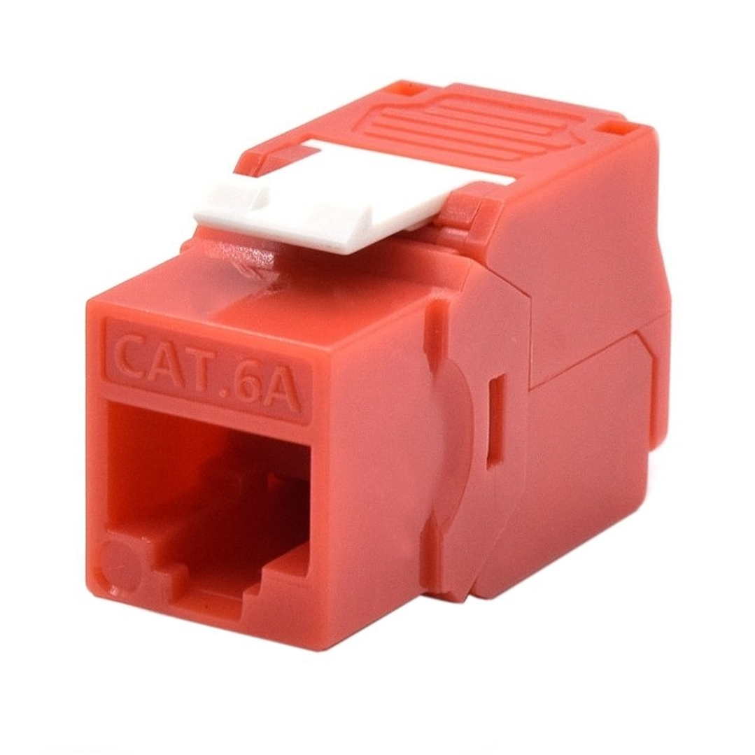 WP Keystone Cat. 6a UTP RJ45/Hembra  Rojo 1