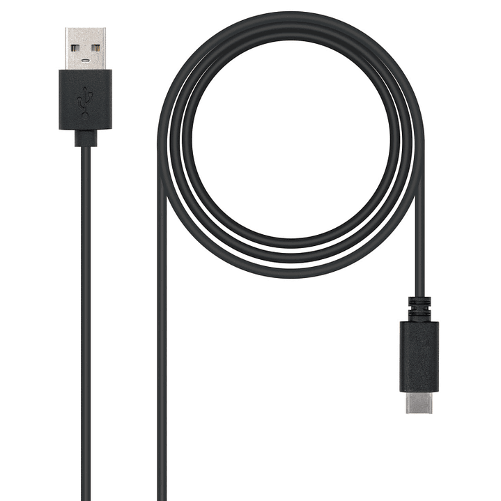 Nanocable Cable USB 2.0 3A Tipo USB-C/M-A/M 2 M 2