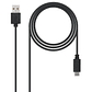 Nanocable Cable USB 2.0 3A Tipo USB-C/M-A/M 2 M - Miniatura 2