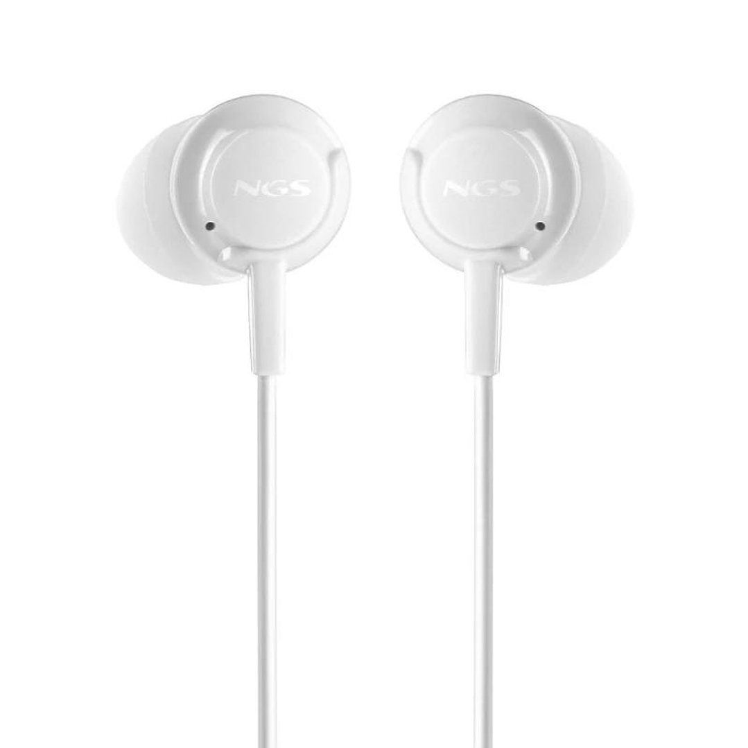 NGS Auricular Blanco Estéreo USB-C con cable 3