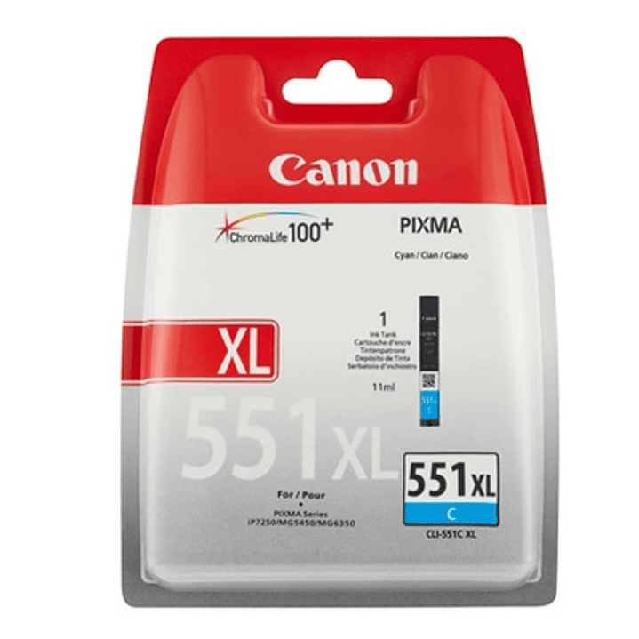 Canon Cartucho CLI-551C XL Cian 1