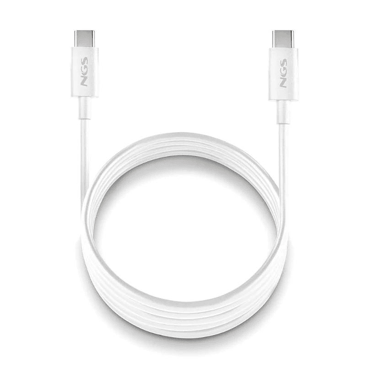 NGS CABLE CARGA RAPIDA USB-C A USB-C 1M BLANCO 1