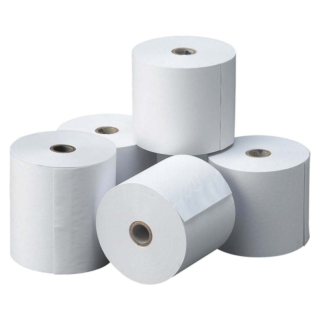 Rollo Papel Térmico 80X80X12 MM Pack 6 Uds sin BPA 1