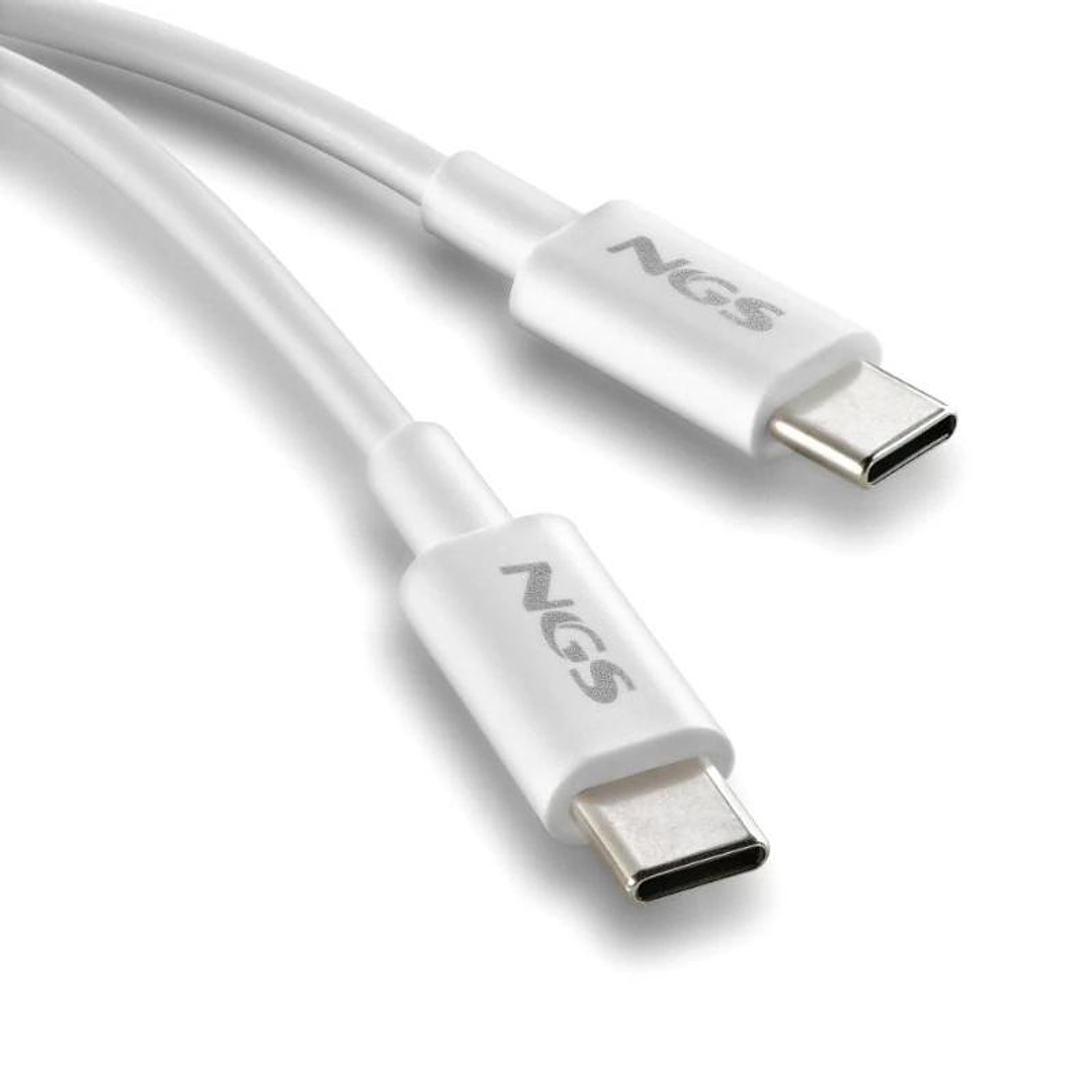 NGS CABLE CARGA RAPIDA USB-C A USB-C 1M BLANCO 3