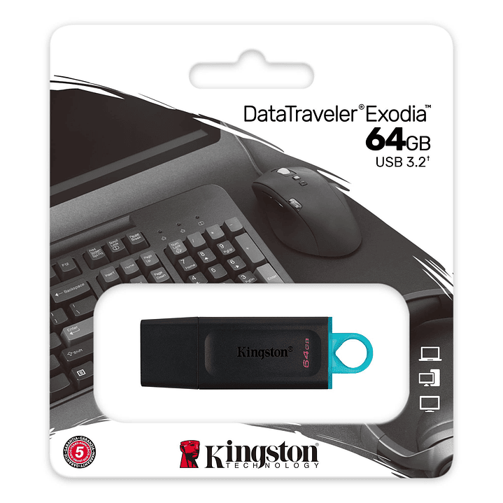 Kingston DataTraveler DTX 64GB USB 3.2 Gen1 Negro 3
