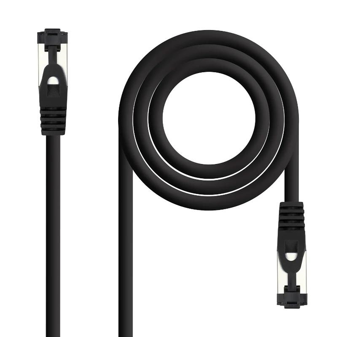 Nanocable Cable red Cat. 8.1 2GHZ SSTP Negro 5m 1
