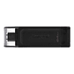 Kingston DataTraveler DT70 64GB USB C 3.2  Negro - thumbnail 1