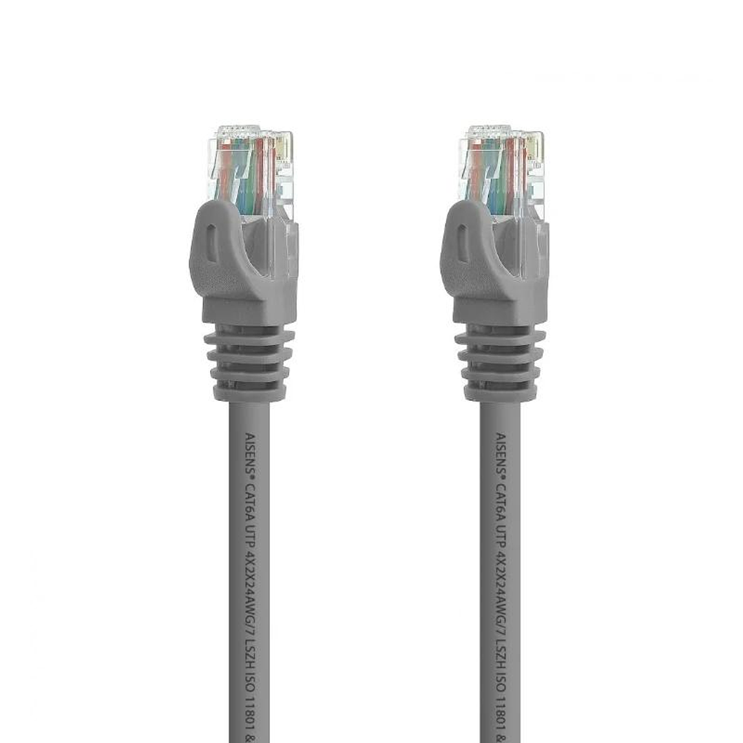 Aisens Latiguillo Rj45 Cat.6A Utp Gris 2.0M 2
