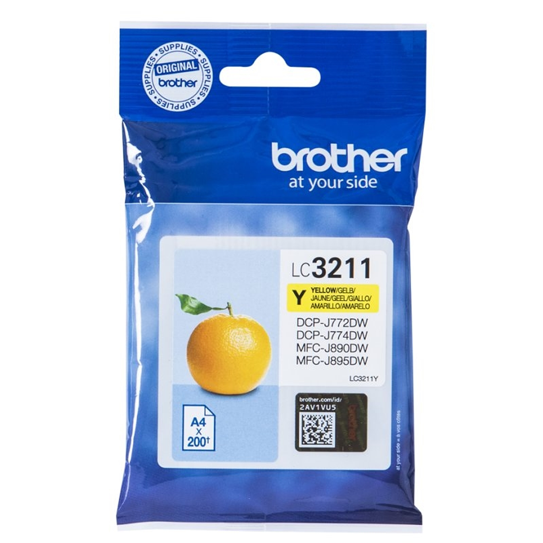 Brother Cartucho LC3211Y Amarillo 1