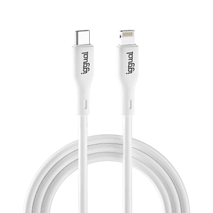 iggual cable USB-C/Lightning 100 cm blanco Q3.0 3A