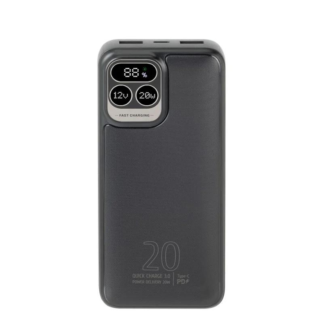 RIVACASE Powerbank VA2521 20000mAh QC/PD/LCD 20W 4