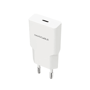 Nanocable Cargador USB-C/PD 30W   Blanco