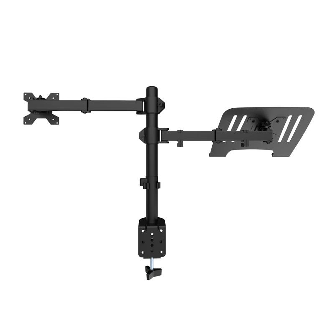 COOLBOX Soporte Monitor+Portátil Monobrazo Acero 4