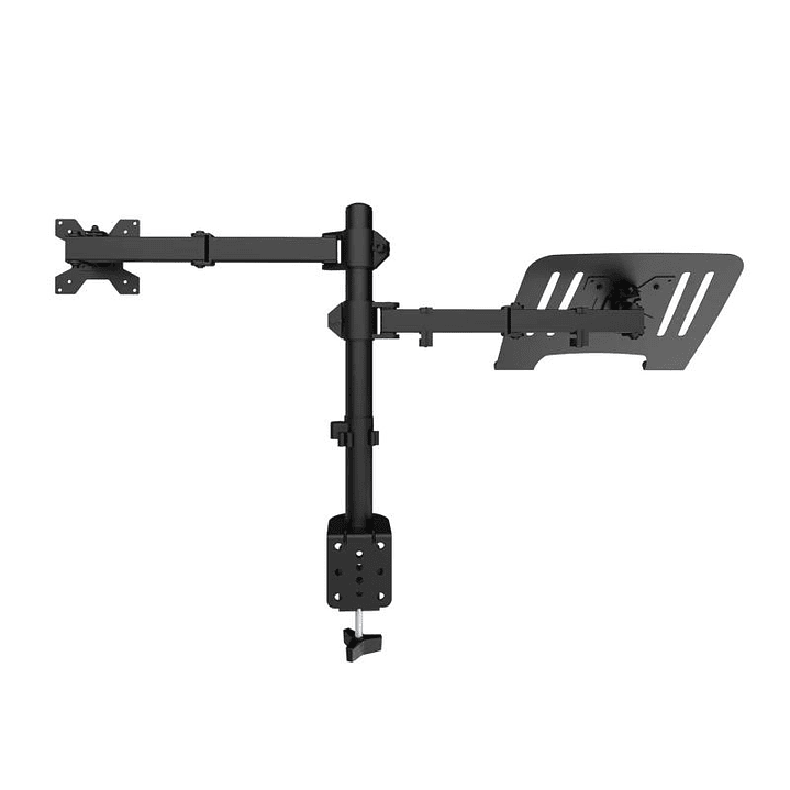 COOLBOX Soporte Monitor+Portátil Monobrazo Acero 4