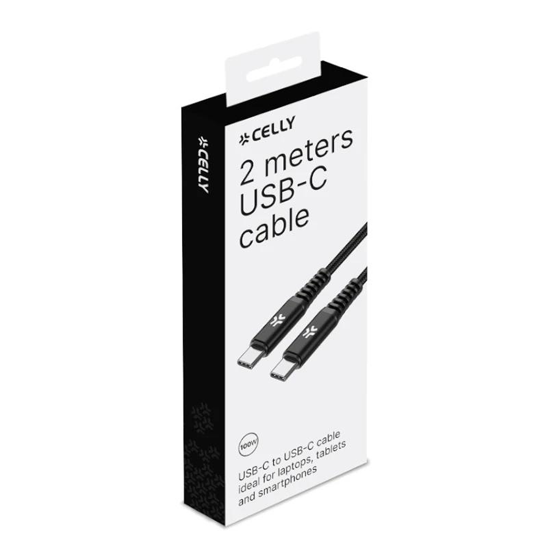 Celly Cable Usb-c a Usb-c 100W 3