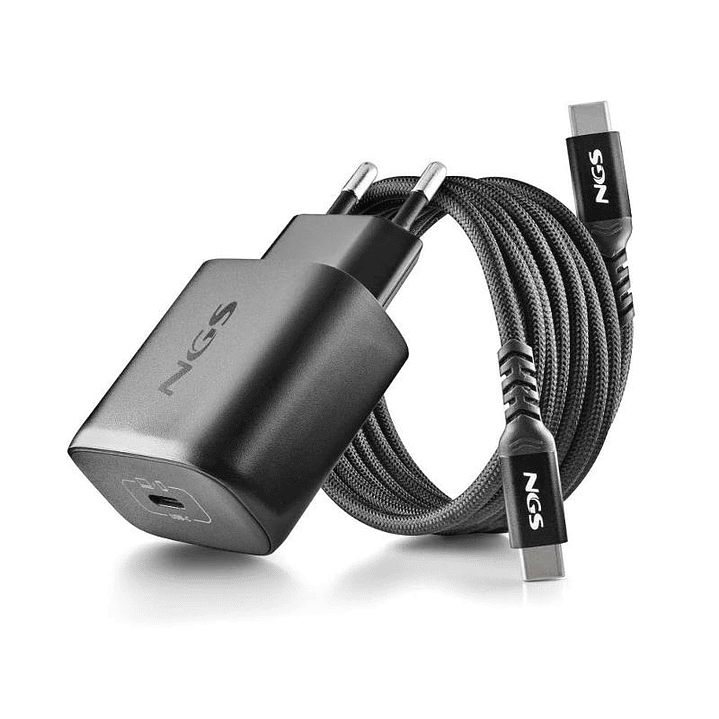 NGS CARGADOR GAN ULTRARAP 45W USB-C CON CABL 3