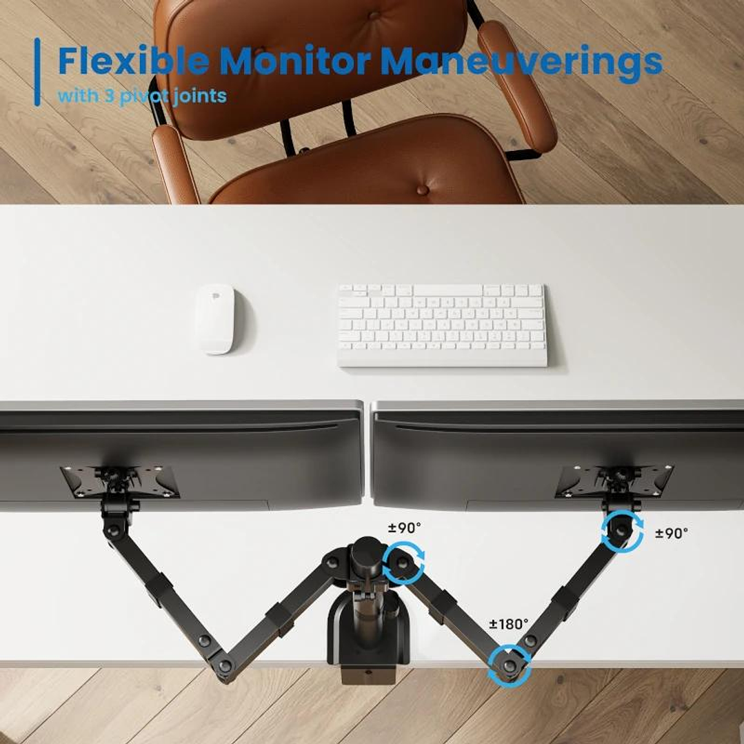 EWENT EW1512 Soporte mesa 2 monitor 13-32