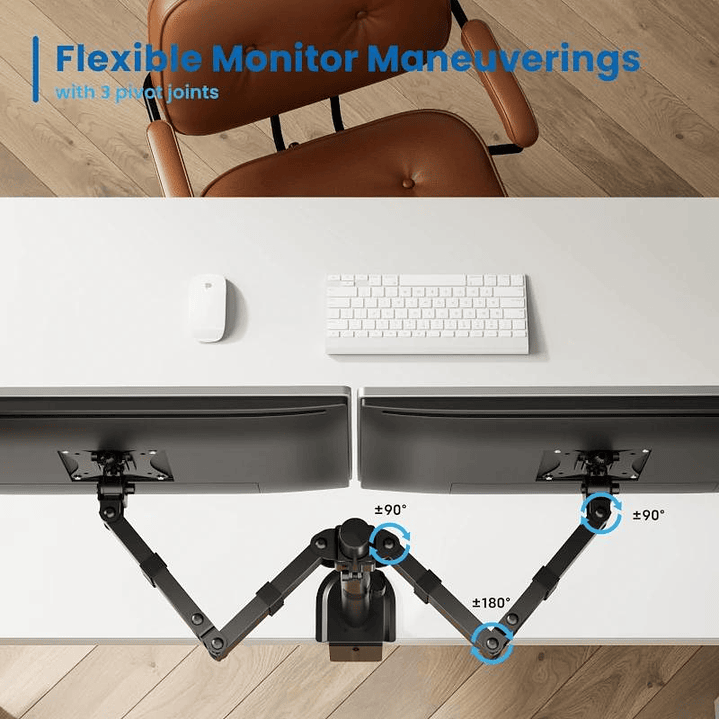 EWENT EW1512 Soporte mesa 2 monitor 13-32