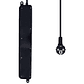 Ewent EW3924 Regleta 6 tomas con proteccion Negro - Thumbnail 2